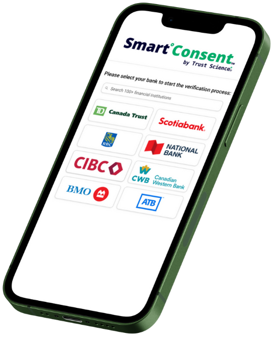 Smart Consent Bank App Screen