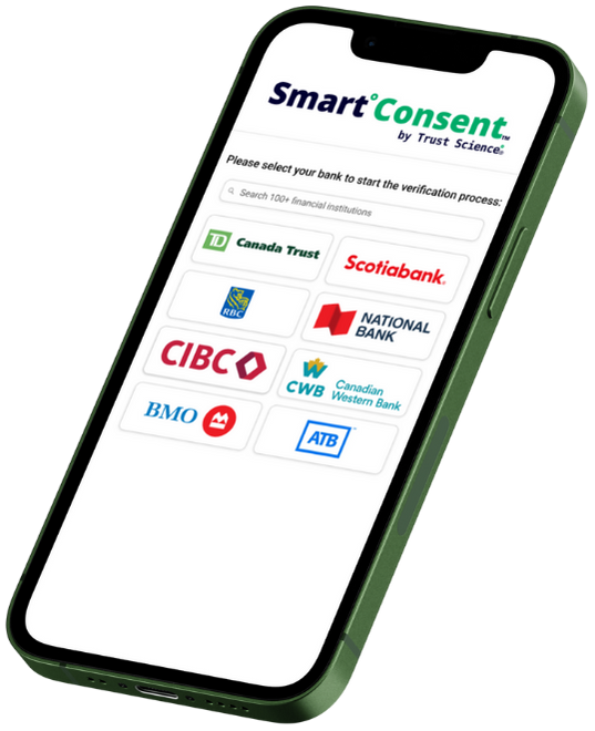 Smart Consent Bank App Screen